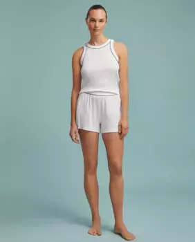 Короткие женские пижамы Lacoste, белый