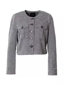 Короткий блейзер VERO MODA Blazer VMKARLY, графитовый