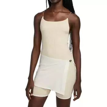 Короткий боди в рубчик Tops x jacquemus Nike, белый