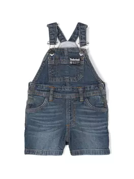 Короткий джинсовый комбинезон Timberland Kids, синий