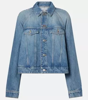 Короткий джинсовый жакет Loewe, Denim Blue