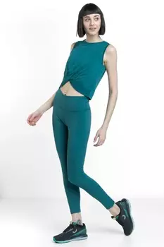 Короткий фитнес-топ с витыми деталями Benger, синий