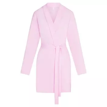 Короткий халат SKIMS, цвет cherry blossom