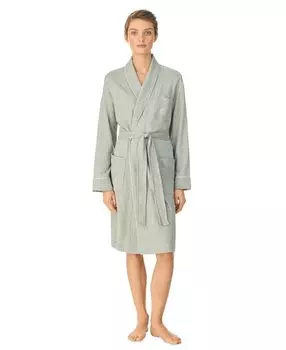 Короткий халат со стеганым воротником-шалью Lauren Ralph Lauren, мульти