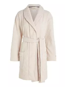 Короткий халат TOMMY HILFIGER, экрю