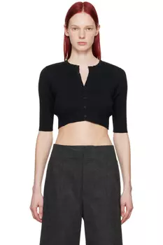 Короткий кардиган Auralee, черный