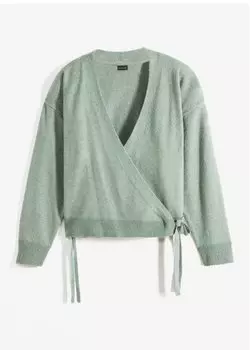 Короткий кардиган Bodyflirt, зеленый