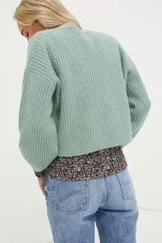 Короткий кардиган FatFace Anna Fat Face, зеленый