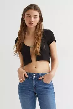 Короткий кардиган H&amp;M, черный