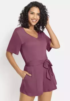 Короткий комбинезон Buffalo (с поясом), лиловый