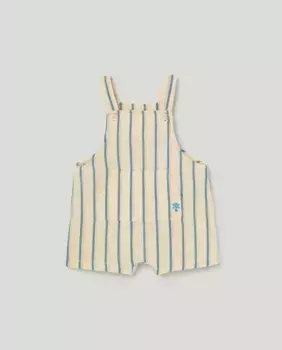 Короткий комбинезон для мальчика с льняным эффектом Baby El Corte Ingls, мультиколор