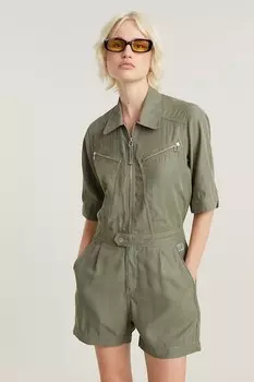 Короткий комбинезон на молнии G-STAR, хаки