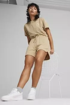 Короткий комбинезон с галстуком Puma, бежевый