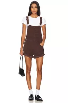 Короткий комбинезон ziggy cord Free People, цвет barnwood