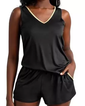 Короткий комплект для отдыха без рукавов Uwila Warrior, черный