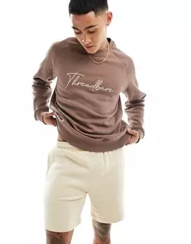 Короткий комплект для отдыха потертый темно-серый bamily Threadbare