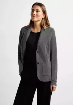 Короткий пиджак Cecil с воротником с лацканами, черный