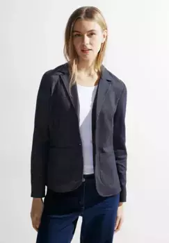Короткий пиджак Cecil с воротником с лацканами, синий