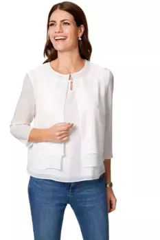 Короткий пиджак HERMANN LANGE Collection "Короткий пиджак HERMANN LANGE Collection Celine", цвет Marshmallow