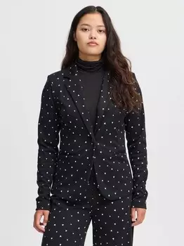 Короткий пиджак ihkate с принтом bl21 Ichi, черный