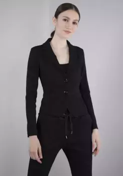 Короткий пиджак IMPERIAL "IMP-J S24ABE" в спортивном стиле, черный