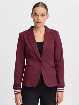 Короткий пиджак ixkate с манжетами бл. Ichi, бордовый