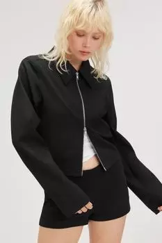 Короткий пиджак Monki, черный