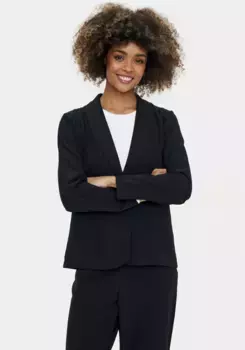 Короткий пиджак Saint Tropez "CelestSZ Blazer", черный