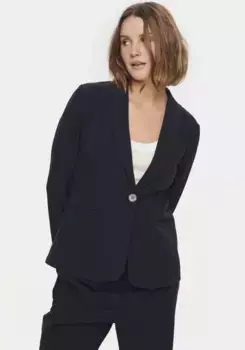 Короткий пиджак Saint Tropez "CelestSZ Blazer", цвет Night Sky