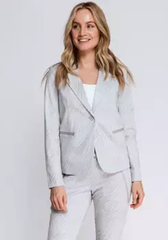 Короткий пиджак Zhrill "SALMA", с боковым разрезом на молнии, серый