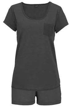 Короткий пижамный комплект Arizona, графит
