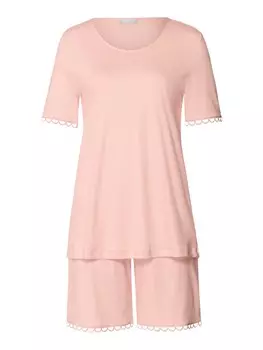 Короткий пижамный комплект Hanro Anouk, светло-розовый