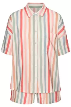 Короткий пижамный комплект LASCANA, разноцветный