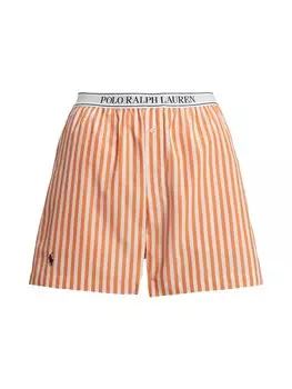 Короткий пижамный комплект Polo Ralph Lauren Boxer, цвет Orange/White