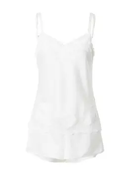 Короткий пижамный комплект Ralph Lauren SIGNATURE, белый