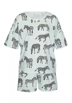 Короткий пижамный комплект VIVANCE Dreams, мятный