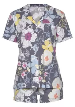 Короткий пижамный комплект VIVANCE Dreams, темно-серый