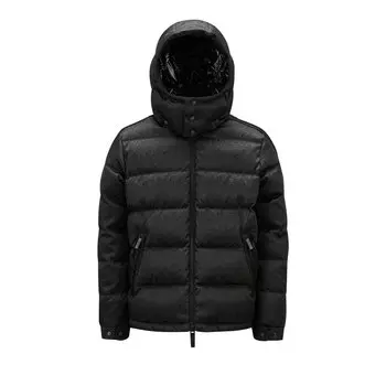 Короткий пуховик Moncler x adidas Alpbach, черный