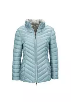 Короткий размер: легкая стеганая куртка из немнущейся ткани. Goldner, голубой