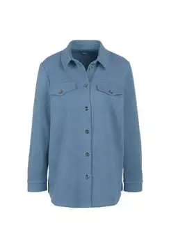 Короткий размер: современная куртка-рубашка удобного качества Goldner, голубой