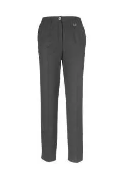 Короткий размер: удобные брюки Anna со стрелками Goldner, серый