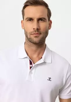 КОРОТКИЙ РУКАВ Antioch, СТАНДАРТНЫЙ ФОРТА Antioch, Рубашка-поло Antioch, белый Charles