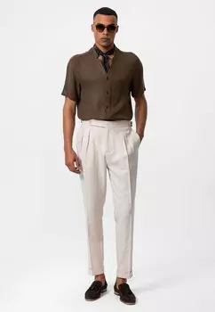 КОРОТКИЙ РУКАВ Dili Antioch, СТАНДАРТНЫЙ ФОРТА Рубашка коричневый