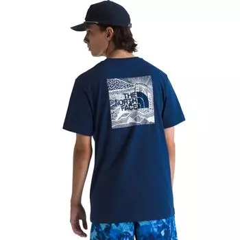 Короткий рукав бокс праздничная футболка The North Face, синий