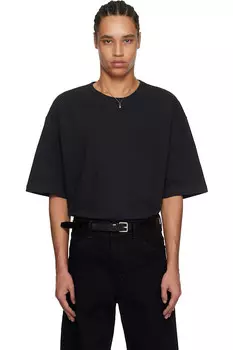 Короткий рукав футболка Boxy Lemaire, черный