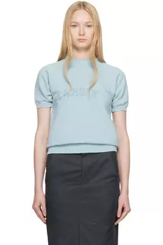 Короткий рукав худи Maison Margiela, синий