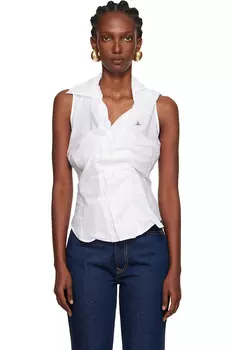 Короткий рукав пьяная рубашка Vivienne Westwood, белый