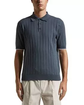 Короткий рукав Поло Свитер Peserico, синий