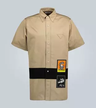 Короткий рукав рубашка чинос Prada, Corda