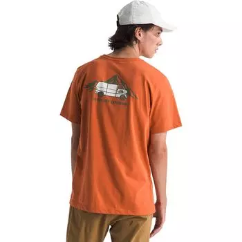 Короткий рукав уличная графическая футболка The North Face, цвет iron bronze